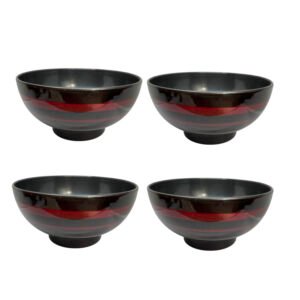 KIT 4 CHAWAN MISSOSHIRO LISTRADO 350ML