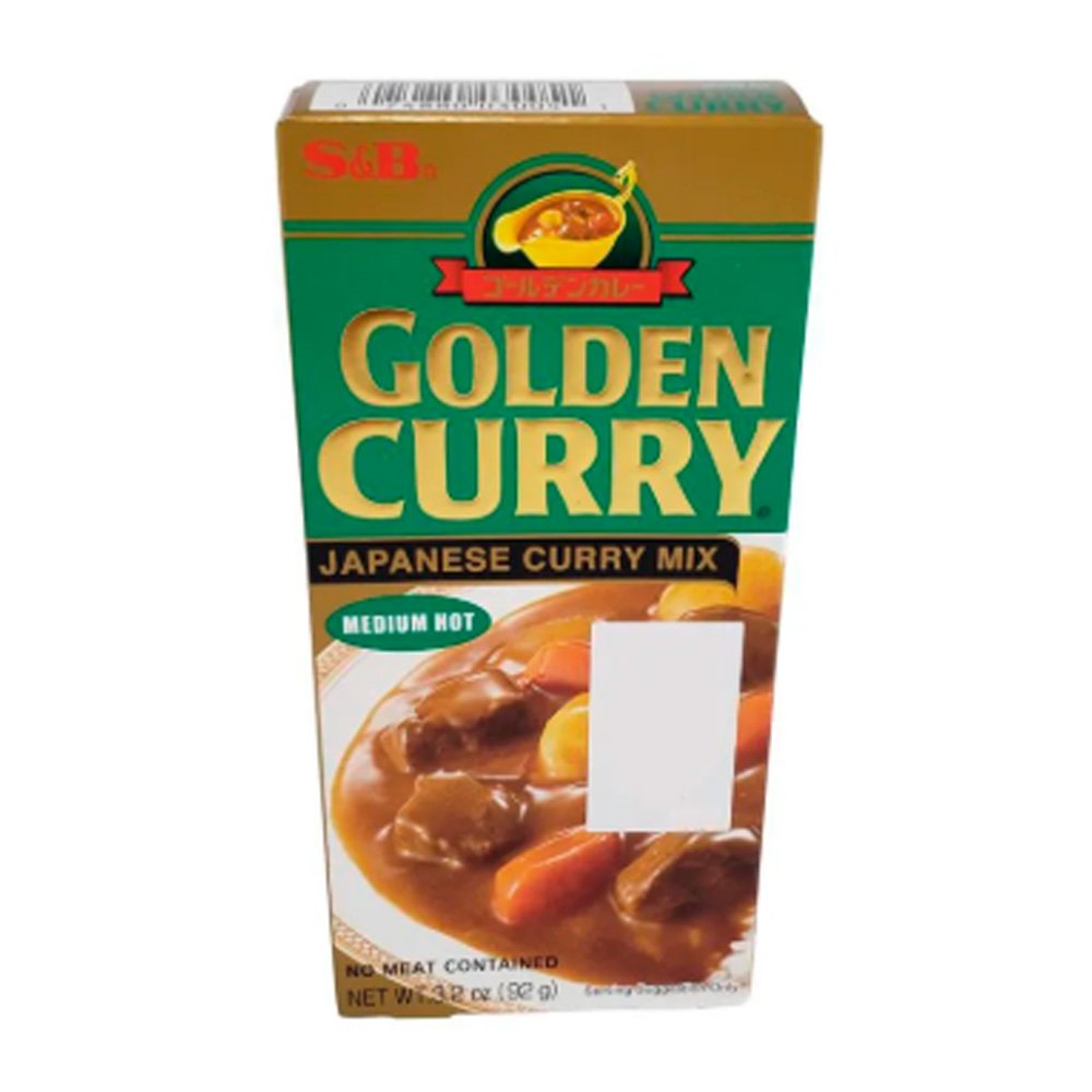 Curry Japonês Golden Curry Médio S&B 92g