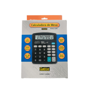 CALCULADORA DE MESA 12 DIG GATTE